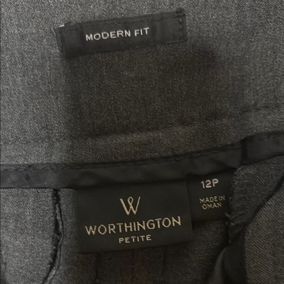 Worthington Charcoal Straight Leg Pants - Picture 7 of 9